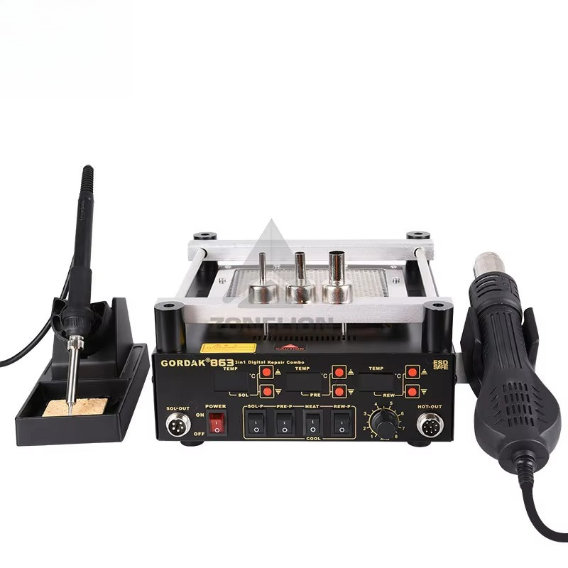 Infrared Bga Rework Station - Cyfrowa pistolety na gorące powietrze 3