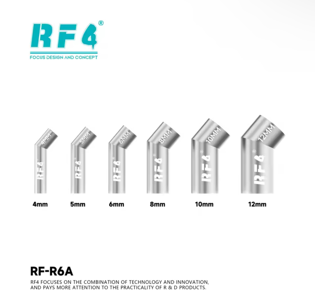 RF4 RF-R6A/B – zestaw 6 końców – Hot Air Rework Station 861Dw recenzja i cena