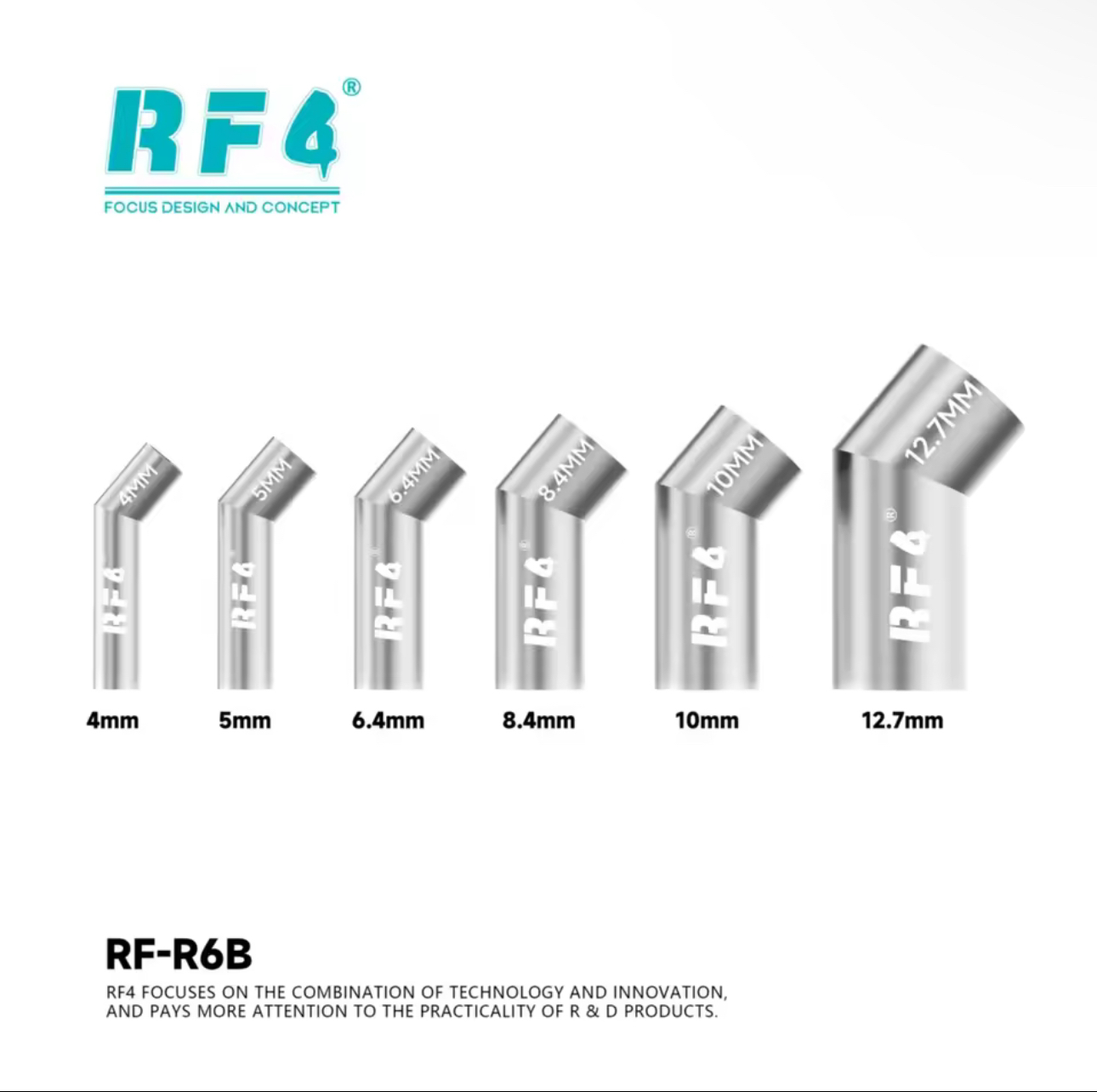 RF4 RF-R6A/B – zestaw 6 końców – Hot Air Rework Station 861Dw recenzja i cena