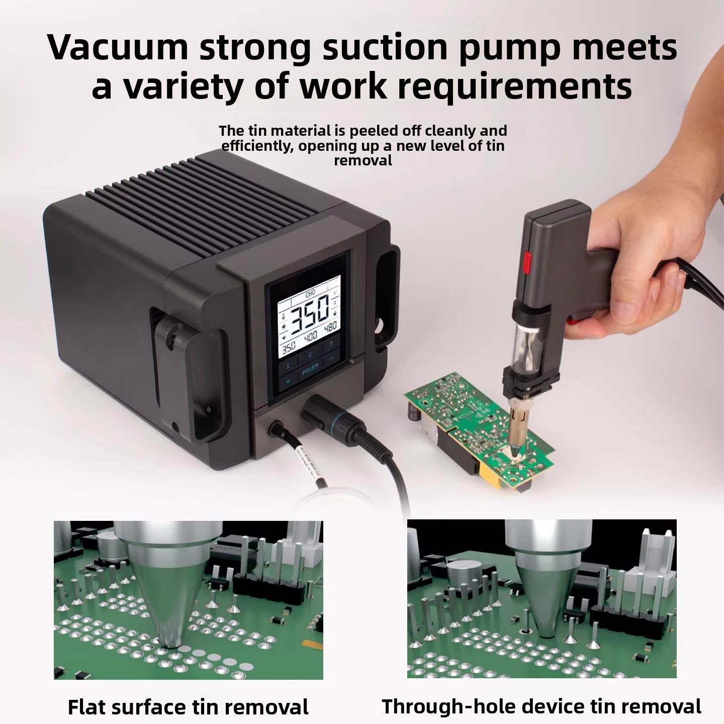 Elektryczna pompa rozlutownicz – Desoldering Pump Electric Vacuum Station recenzja i cena