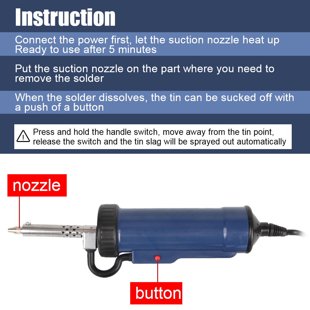 Nowa maszyna do rozlutowywania – Desoldering Pump Electric Vacuum Station recenzja i cena